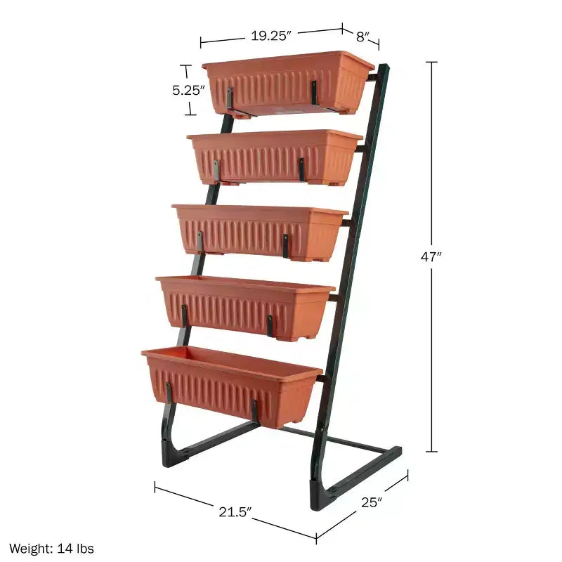Pure Garden Raised Garden Beds Rectangular Steel Outdoor Planter Pots