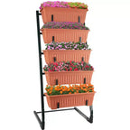 Pure Garden Raised Garden Beds Rectangular Steel Outdoor Planter Pots