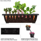 Pure Garden Raised Garden Beds Rectangular Steel Outdoor Planter Pots