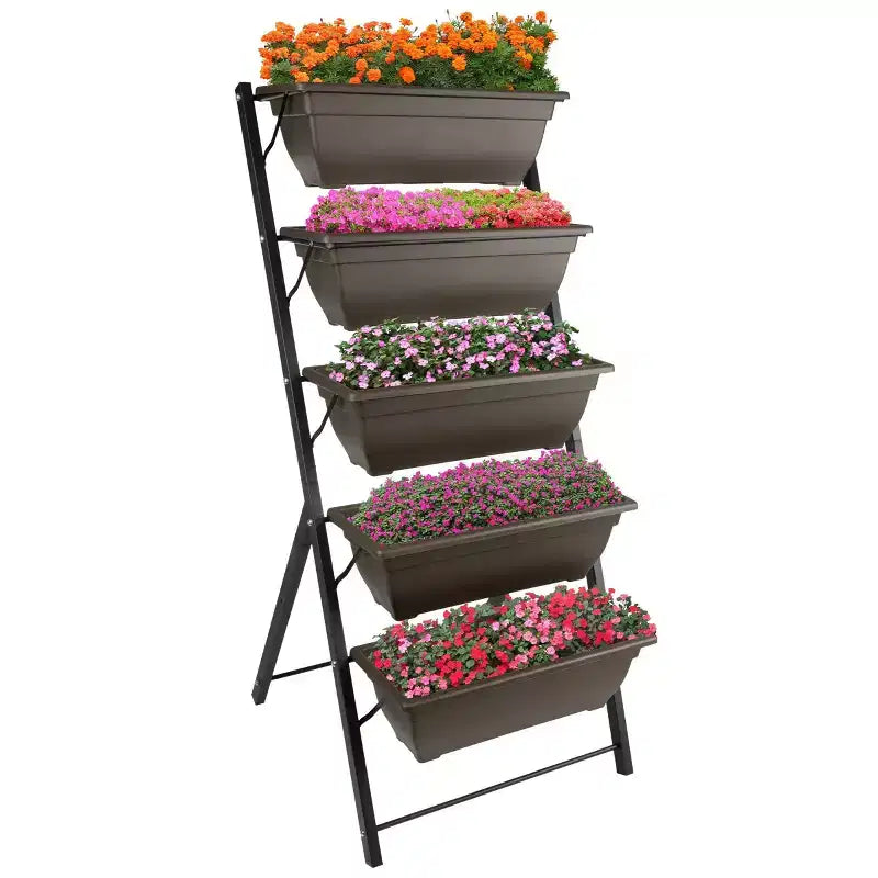 Pure Garden Raised Garden Beds Rectangular Steel Outdoor Planter Pots