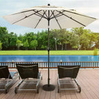 Pure Garden Outdoor Patio Umbrella Base Black