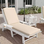 Emma and Oliver Outdoor Water-Resistant Chaise Lounge Patio Cushion