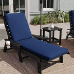Emma and Oliver Outdoor Water-Resistant Chaise Lounge Patio Cushion