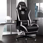 GTRACING Gaming Chair Fabric Height Adjustable Footrest Reclining Office Chair