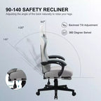 GTPLAYER Gaming Chair Fabric Office Chair with Linkage Armrests Ergonomic Computer Chair