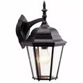 Madison 17 1 Light Wall Light with Clear Beveled Glass in Black