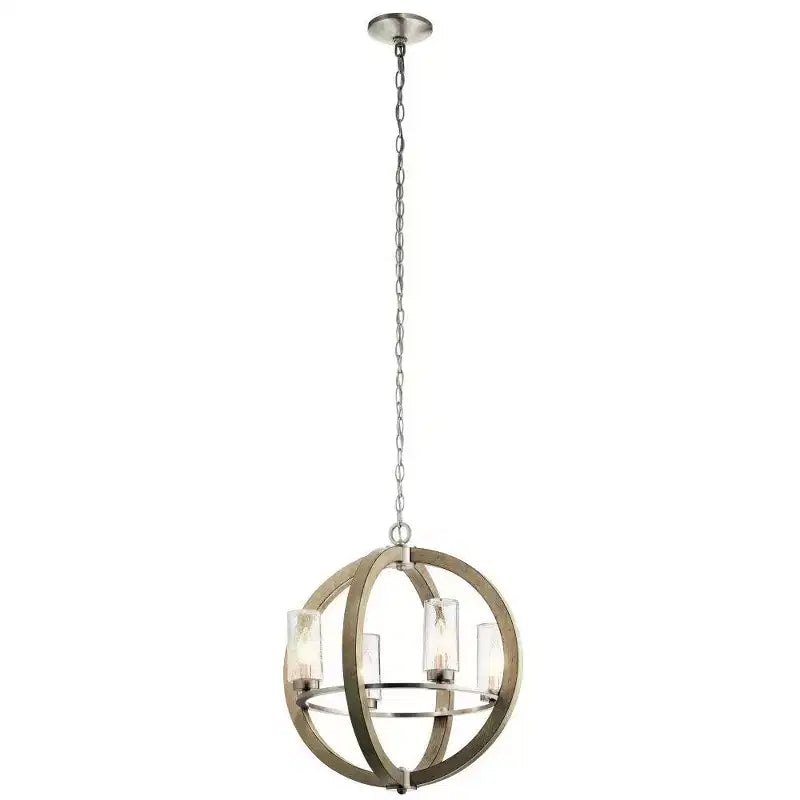 Grand Bank 20 4 Light Chandelier Distressed Antique Gray