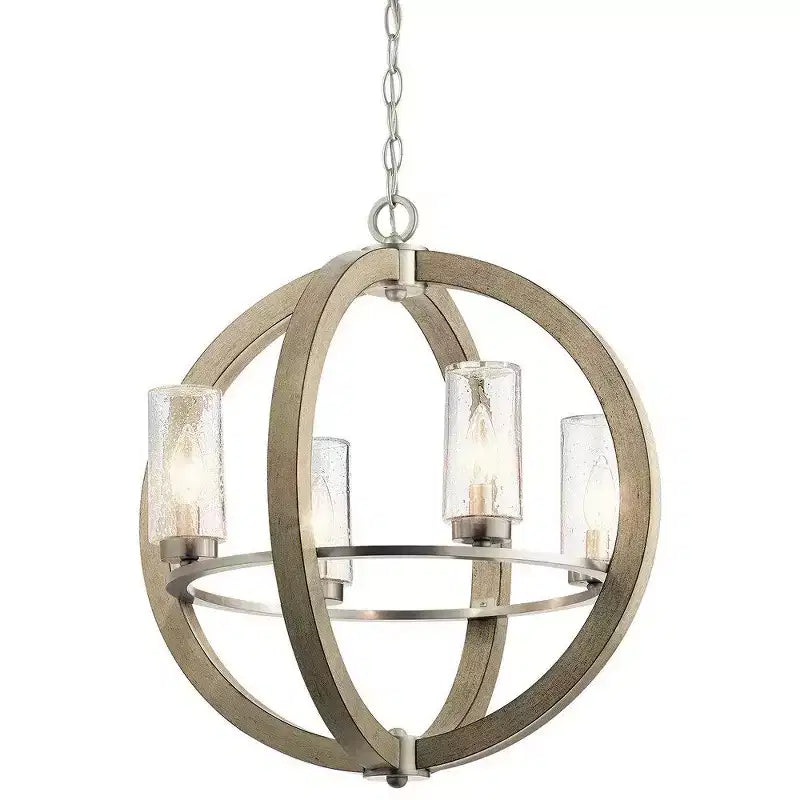 Grand Bank 20 4 Light Chandelier Distressed Antique Gray