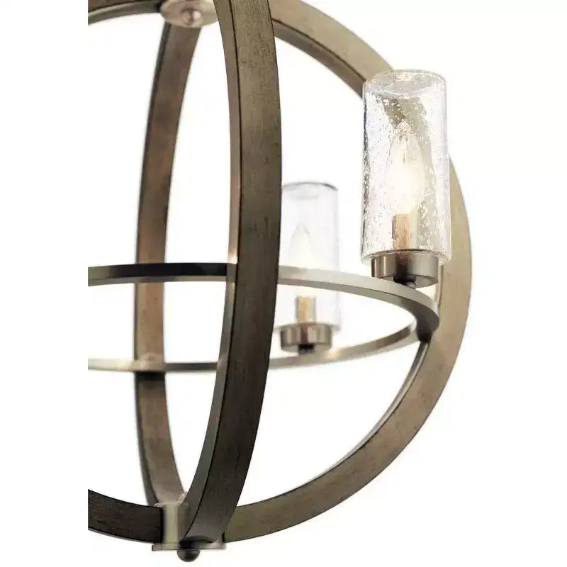 Grand Bank 20 4 Light Chandelier Distressed Antique Gray