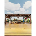 12 X 20 FT Wood Pergola, Retractable Shade Canopy, Outdoor Wooden Pergola for Patio