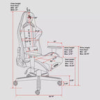 Echo Stain Resistant Fabric Gaming Chair - Techni Sport
