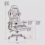 Velvet Memory Foam Gaming Chair - Techni Sport