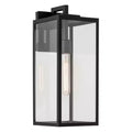 Branner 17.75 inch 1 Light Outdoor Wall Light with Clear Glass in Textured Black