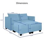 Modern DIY Collection - Convertible Modular Sectional Sofa - Linen Sofa Couch for Living Room Apartment Office