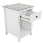 End Table with Drawer and Shelf 2 Tier Side Table Storage Cabinet Side Table with Drawer End Table with Storage