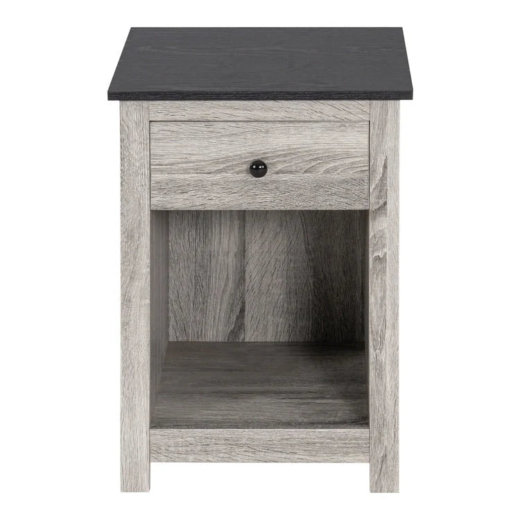 End Table with Drawer and Shelf 2 Tier Side Table Storage Cabinet Side Table with Drawer End Table with Storage