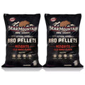 Bear Mountain BBQ Premium All Natural Mesquite Smoker Wood Chip Pellets for Outdoor Gas, Charcoal, and Electric Grills, 40 Pound (2 Pack)