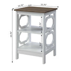 Convenience Concepts Omega End Table with Shelves