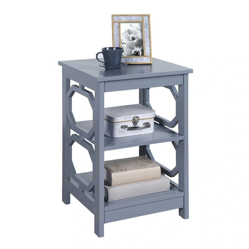 Convenience Concepts Omega End Table with Shelves
