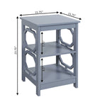 Convenience Concepts Omega End Table with Shelves