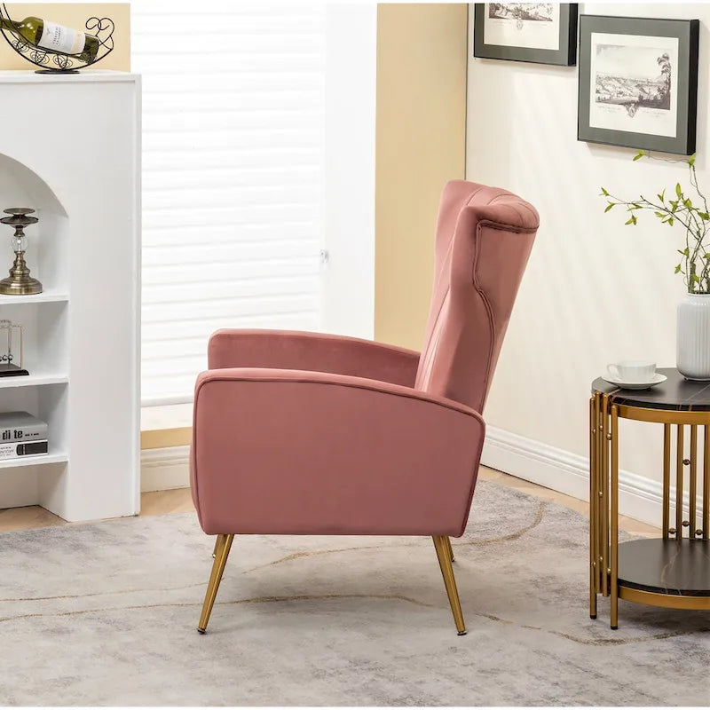 Kaleigh 27.6W Velvet Square Arm Sofa Chair