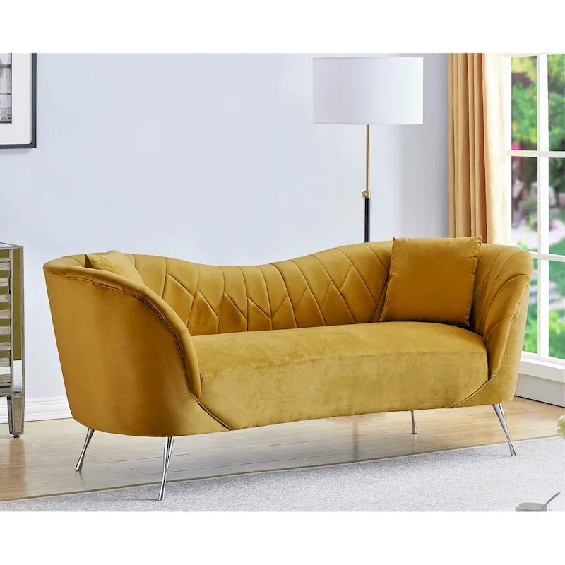 Flores Velvet Sofa