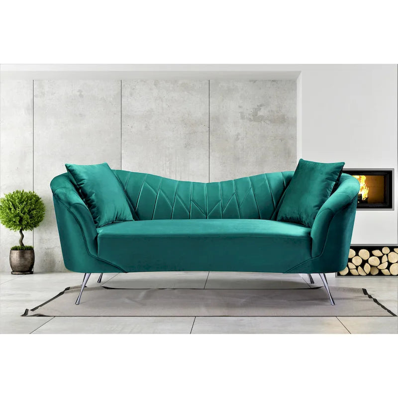 Flores Velvet Sofa