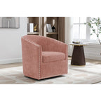 Porthos Home Wesa Swivel Fabric Upholstered Barrel Accent Chair