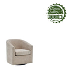 Porthos Home Wesa Swivel Fabric Upholstered Barrel Accent Chair