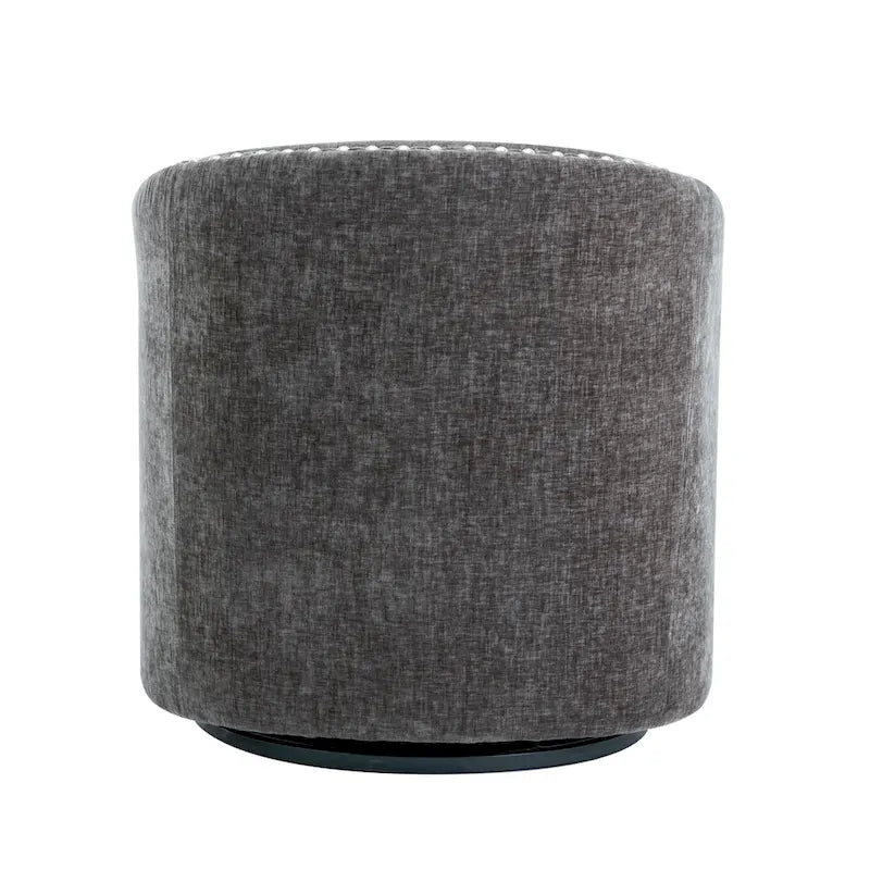 Porthos Home Wesa Swivel Fabric Upholstered Barrel Accent Chair