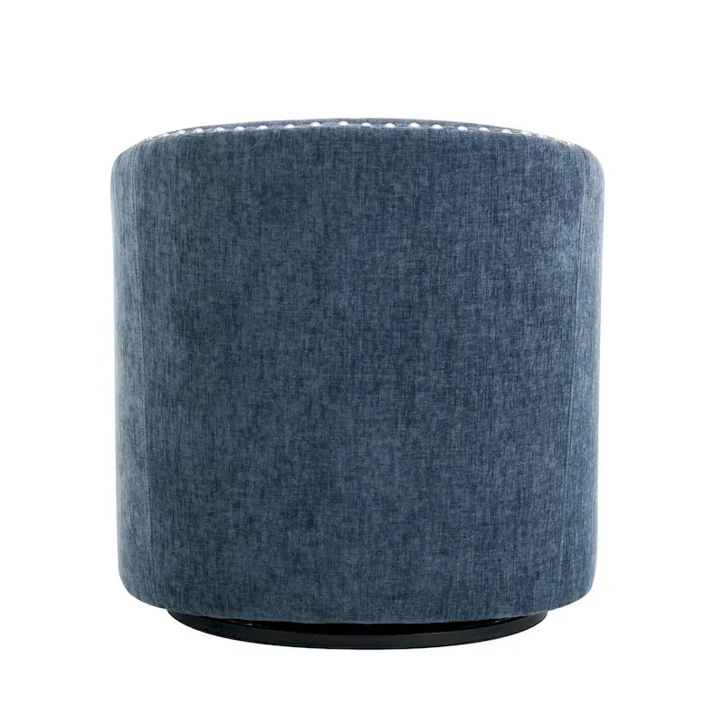 Porthos Home Wesa Swivel Fabric Upholstered Barrel Accent Chair