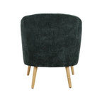 Porthos Home Quilla Corduroy Accent Barrel Chair with Rubberwood Legs