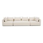 Hangover Cream Upholstered 145 Long Sofa