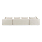 Hangover Cream Upholstered 145 Long Sofa