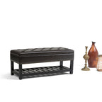 WYNDENHALL Riley 43 inch Wide Rectangle Ottoman Bench - 43 W x 17 D x 19 H