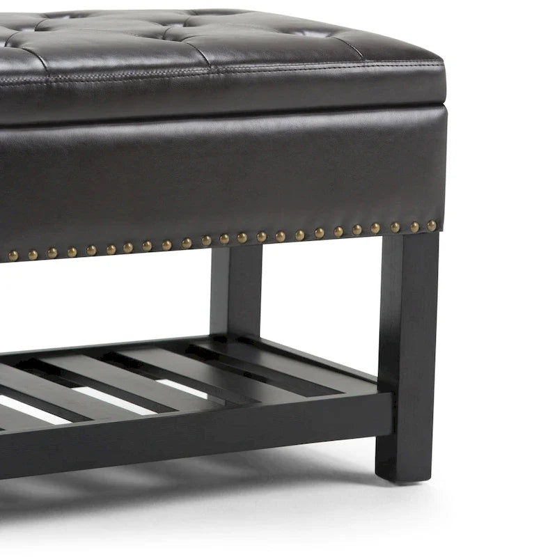 WYNDENHALL Riley 43 inch Wide Rectangle Ottoman Bench - 43 W x 17 D x 19 H