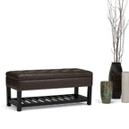 WYNDENHALL Riley 43 inch Wide Rectangle Ottoman Bench - 43 W x 17 D x 19 H