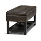 WYNDENHALL Riley 43 inch Wide Rectangle Ottoman Bench - 43 W x 17 D x 19 H