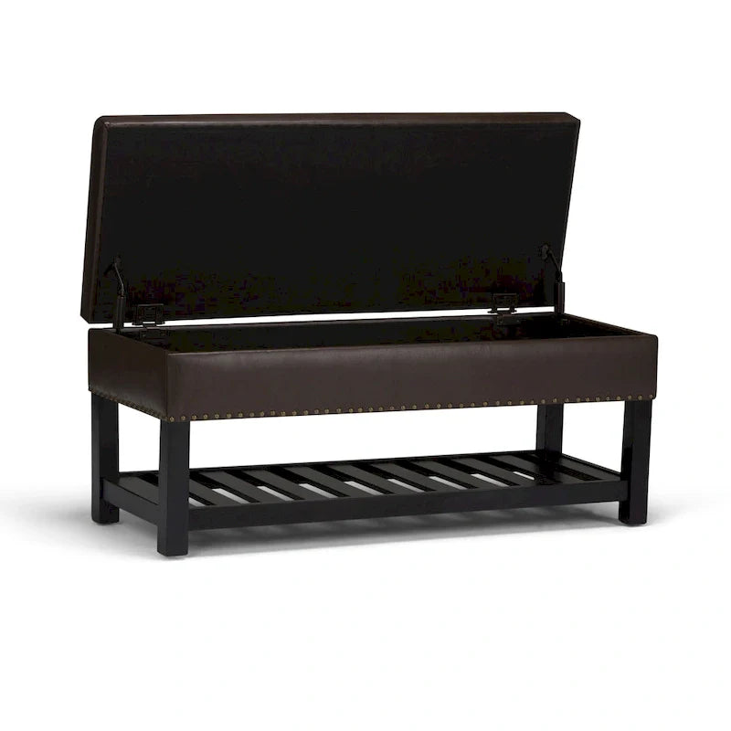 WYNDENHALL Riley 43 inch Wide Rectangle Ottoman Bench - 43 W x 17 D x 19 H
