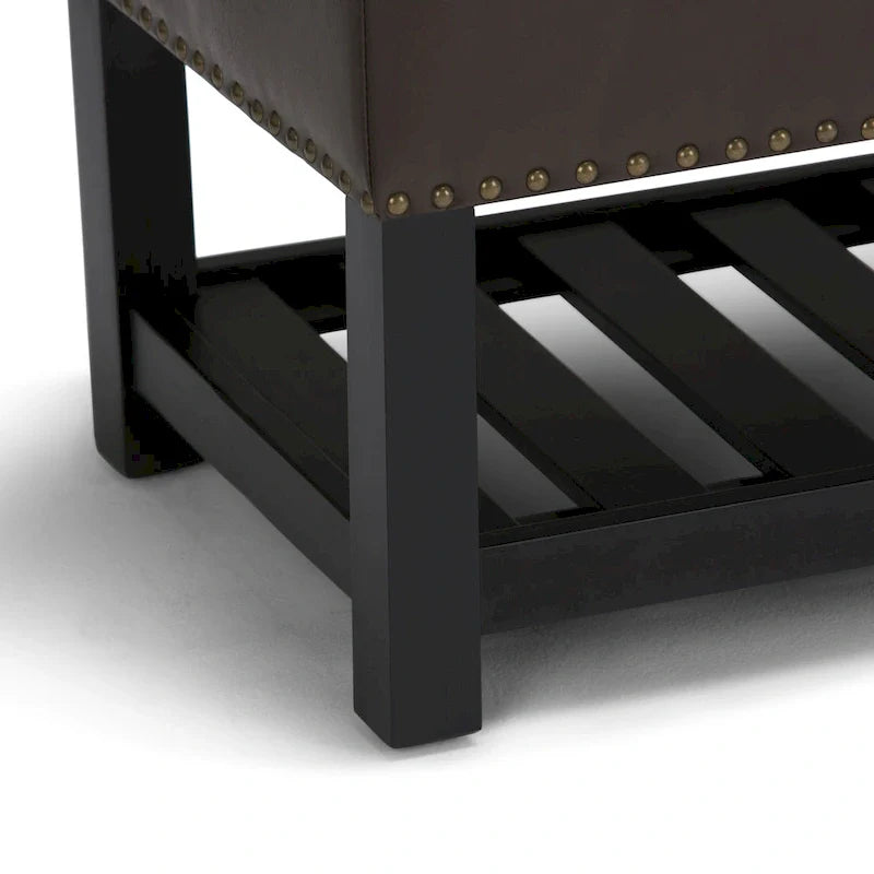 WYNDENHALL Riley 43 inch Wide Rectangle Ottoman Bench - 43 W x 17 D x 19 H