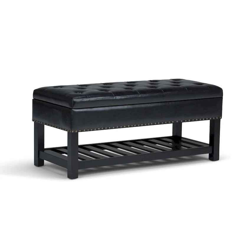 WYNDENHALL Riley 43 inch Wide Rectangle Ottoman Bench - 43 W x 17 D x 19 H