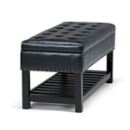 WYNDENHALL Riley 43 inch Wide Rectangle Ottoman Bench - 43 W x 17 D x 19 H