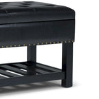WYNDENHALL Riley 43 inch Wide Rectangle Ottoman Bench - 43 W x 17 D x 19 H
