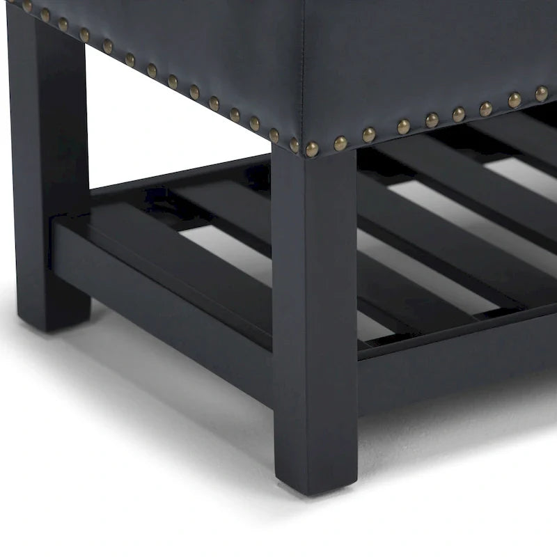 WYNDENHALL Riley 43 inch Wide Rectangle Ottoman Bench - 43 W x 17 D x 19 H
