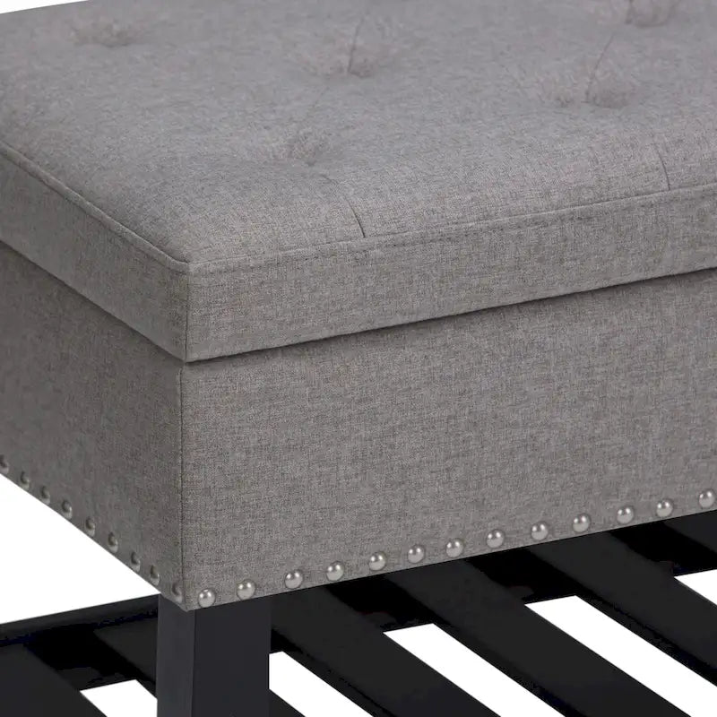 WYNDENHALL Riley 43 inch Wide Rectangle Ottoman Bench - 43 W x 17 D x 19 H