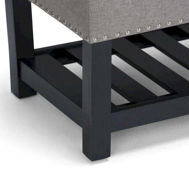 WYNDENHALL Riley 43 inch Wide Rectangle Ottoman Bench - 43 W x 17 D x 19 H