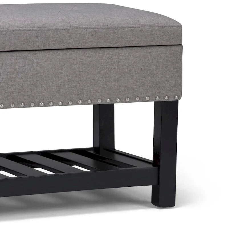WYNDENHALL Riley 43 inch Wide Rectangle Ottoman Bench - 43 W x 17 D x 19 H