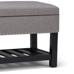 WYNDENHALL Riley 43 inch Wide Rectangle Ottoman Bench - 43 W x 17 D x 19 H