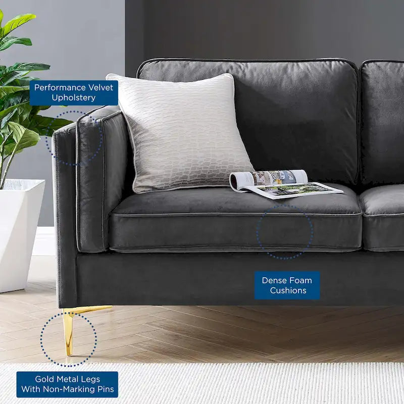 Kaiya Performance Velvet Sofa