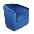 Carson Carrington Junsele Velvet Upholstery Swivel Accent Club Chair